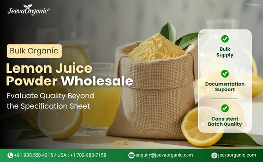 Organic Lemon Juice Powder Wholesale: Key Quality Markers B2B Buyers Should Evaluate