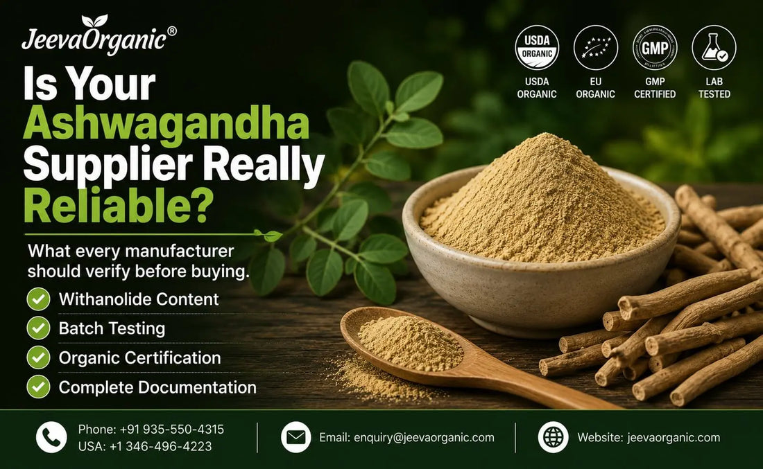 Organic Ashwagandha Powder for Manufacturers: Formulation Applications & Sourcing Considerations