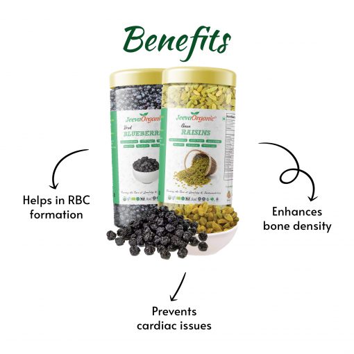 Dried Blueberries and Raisins- Benefits